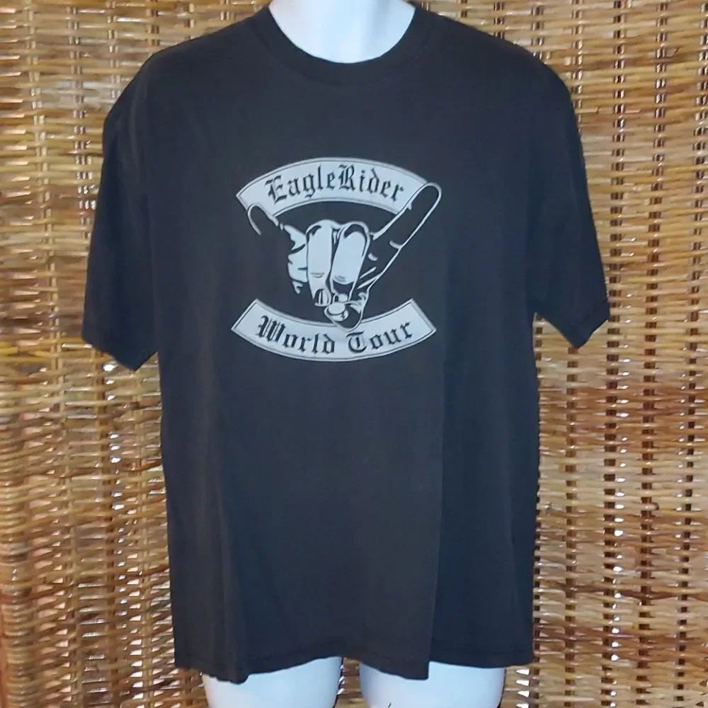Eagle Rider World Tour motorcycle t-shirt L